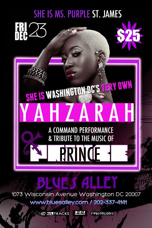 [EVENT ALERT] Ms. Purple St. James Returns to Washington, DC ~ 2 Shows | 1 Night Only
