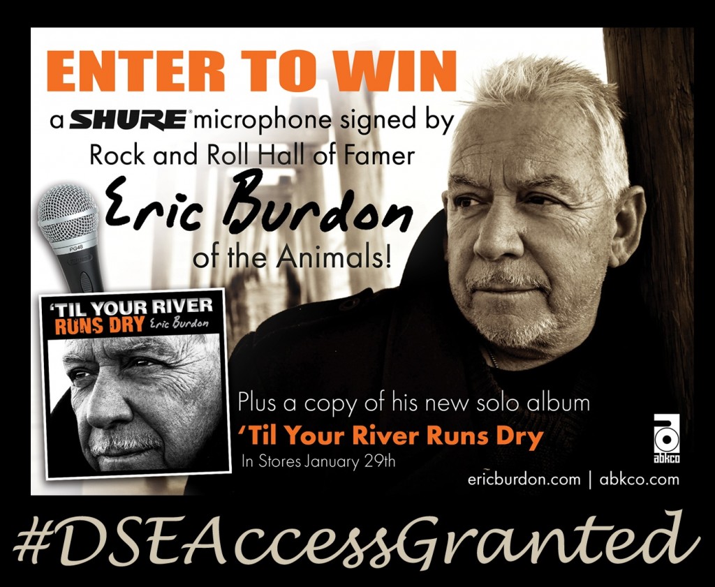 DSE Access Granted - Eric Burdon SHURE microphone contest   2