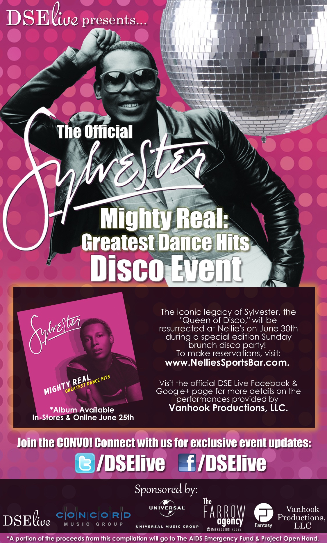Sylvester - WDC Disco Event Flyer