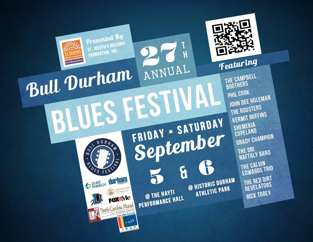 27th Annual Bull Durham Blues Festival Flyer