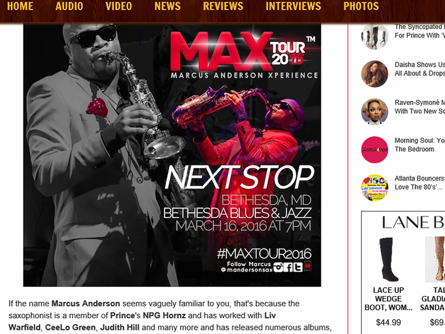 DMV Bouncers: Win Tickets To See Marcus Anderson In Concert!