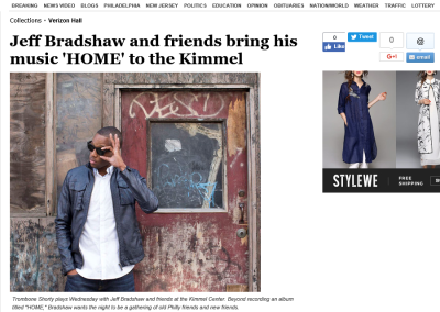 Jeff Bradshaw and friends bring his music ‘HOME’ to the Kimmel