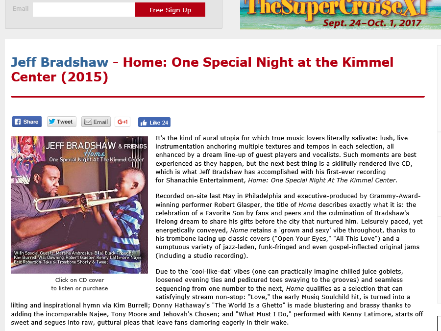 Jeff Bradshaw – Home: One Special Night at the Kimmel Center (2015)